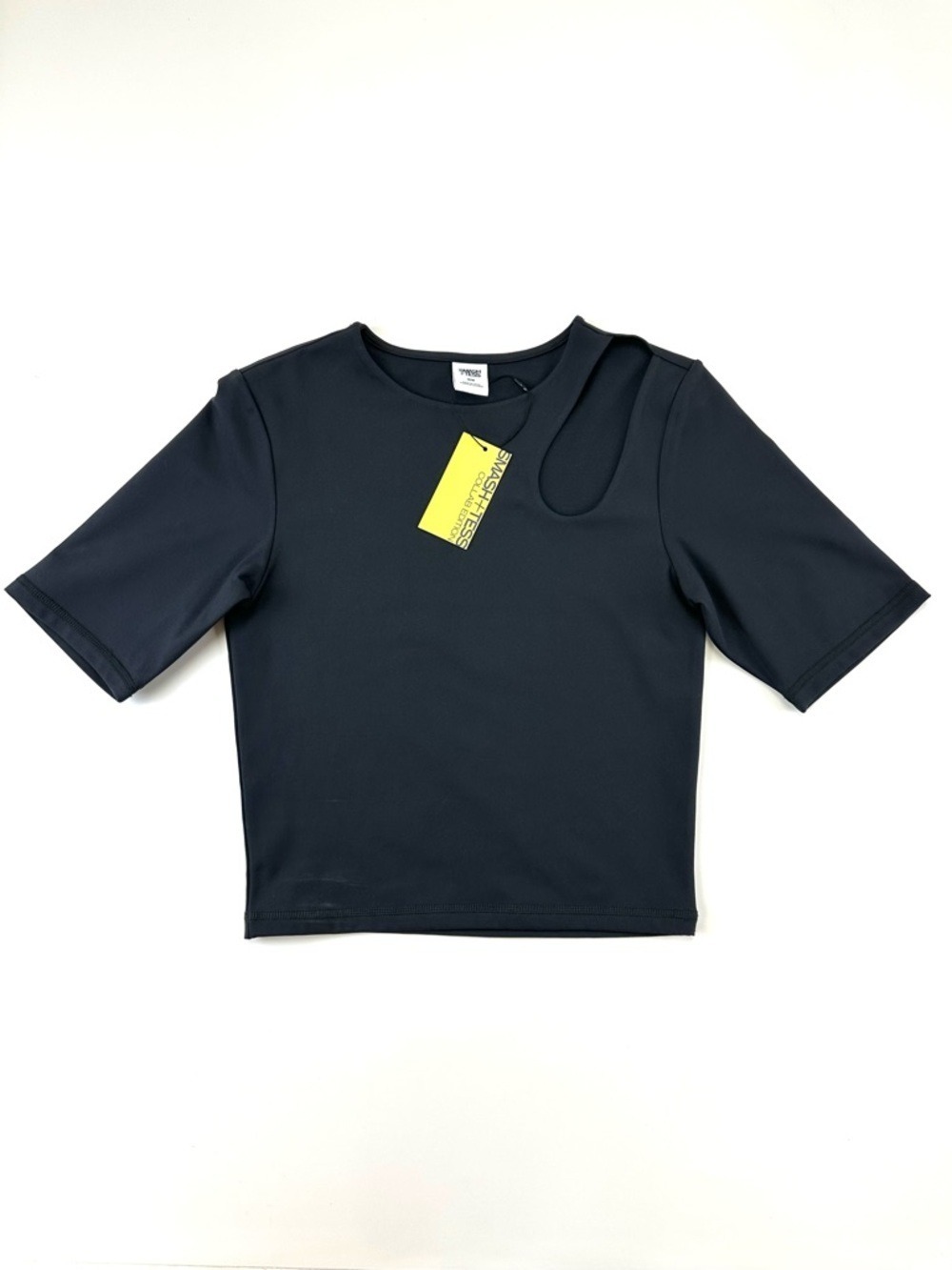 Smash + Tess NEW Paula Abdul Warm Hearted Crop Top Black M Athleisure Dance
